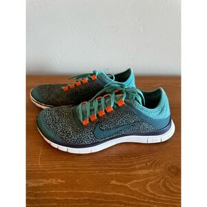 Nike Blue/Orange Free 3.0 Running Shoes Lace Up Women Size 8.5